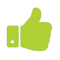 Green Thumbs Up Logo