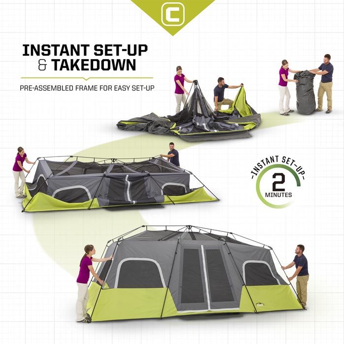 Core Cabin Instant Set-Up and Takedown