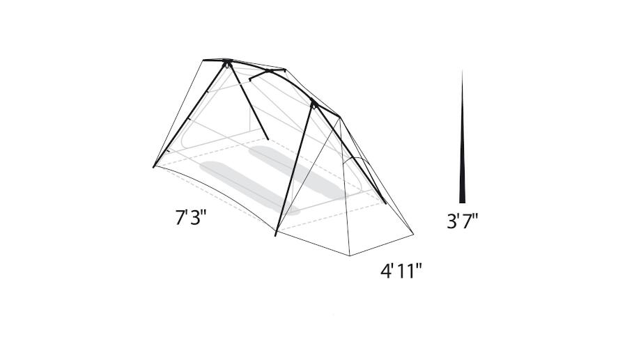 Dimensions of the on the Timberline SQ XT 2