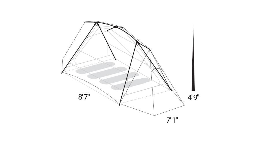 Dimensions of the on the Timberline SQ XT 4