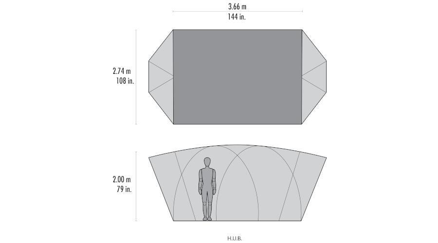 Dimensions of the  on the HUB High-Altitude Utility Base Camp 8