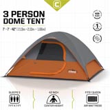Core Equipment Dome 3 Dome Tent