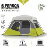 Core Equipment Instant Cabin 6 Cabin Tent
